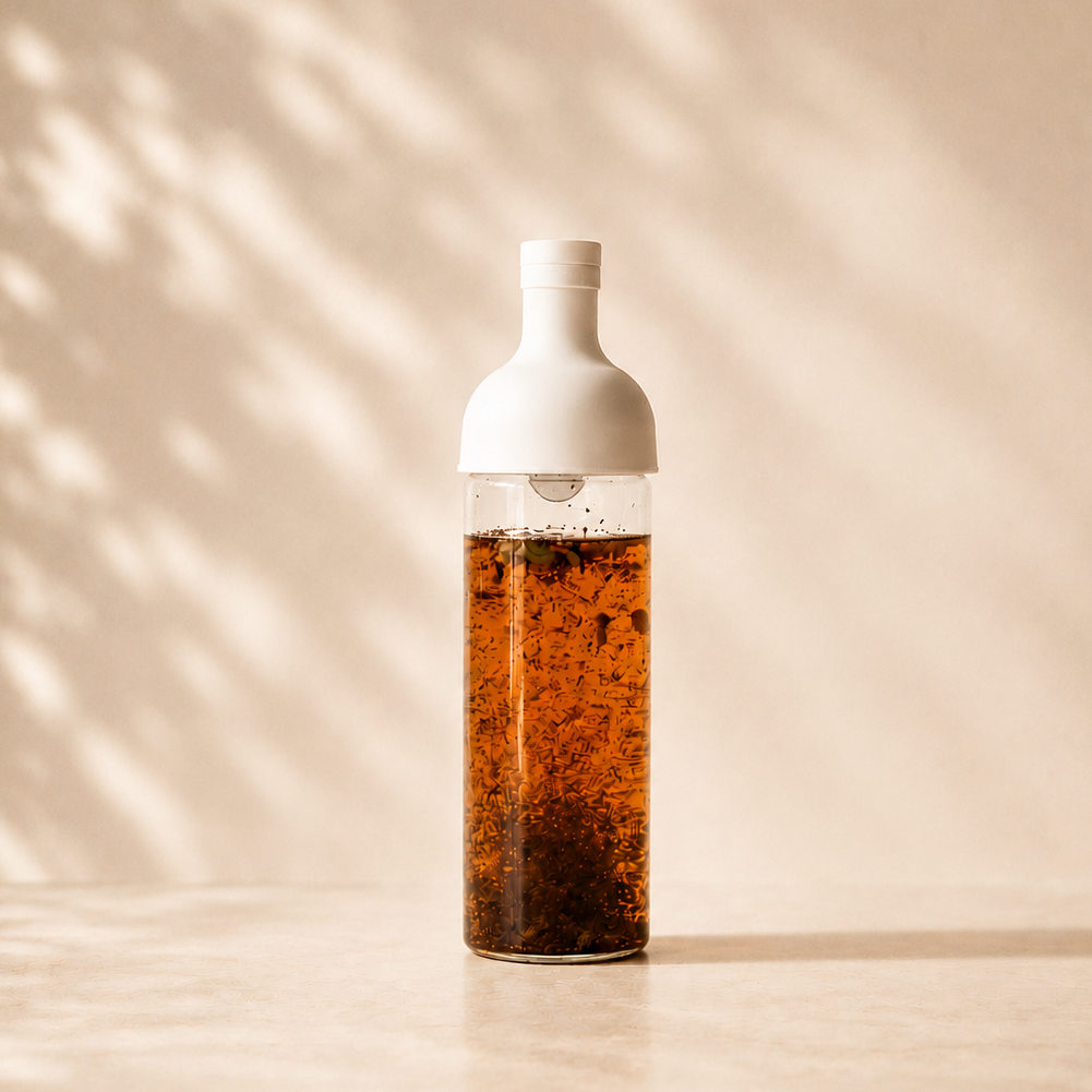 Bouteille en verre pour thé glacé